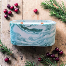 Load image into Gallery viewer, Bayberry and Balsam Fir Concrete Candle with Winter Fragrance
Handmade Concrete Candle with Evergreen Scents
Unique Seasonal Candle for Cozy Home Decor