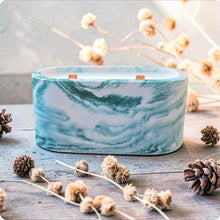 Load image into Gallery viewer, Narcissist concrete candle, a unique and mysterious woodsy home fragrance.