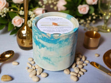 Load image into Gallery viewer, Sea Salt and Orchid Concrete Candle with Floral Coastal Fragrance
Handmade concrete candle with sea salt and orchid fragrance and a unique, textured design
