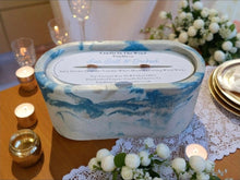 Load image into Gallery viewer, Sea Salt and Orchid Concrete Candle with Floral Coastal Fragrance
Handmade concrete candle with sea salt and orchid fragrance and a unique, textured design