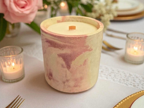 Apple Cinnamon Concrete Candle with Fall Fragrance
Handmade Concrete Candle with Apple and Cinnamon Scents
Unique Autumn-Themed Candle for Cozy Home Decor
