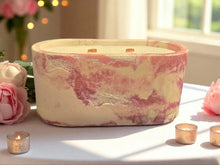Load image into Gallery viewer, &quot;Apple Harvest Concrete Candle with Fall Fragrance&quot;
&quot;Handmade Concrete Candle with Apple and Autumn Scents&quot;
&quot;Unique Seasonal Candle for Cozy Home Decor&quot;

