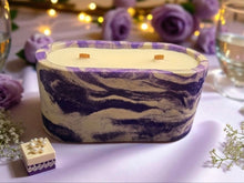 Load image into Gallery viewer, Black Raspberry Vanilla Concrete Candle with Sweet Fragrance Handmade concrete candle with black raspberry and vanilla fragrances
