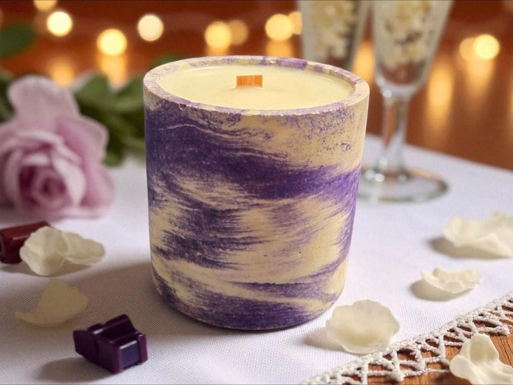 Dark Rose and Labdanum Concrete Candle with Luxury Fragrance
Handmade Concrete Candle with Dark Floral Scent
Unique Labdanum and Rose Scented Candle for Sophisticated Home Decor