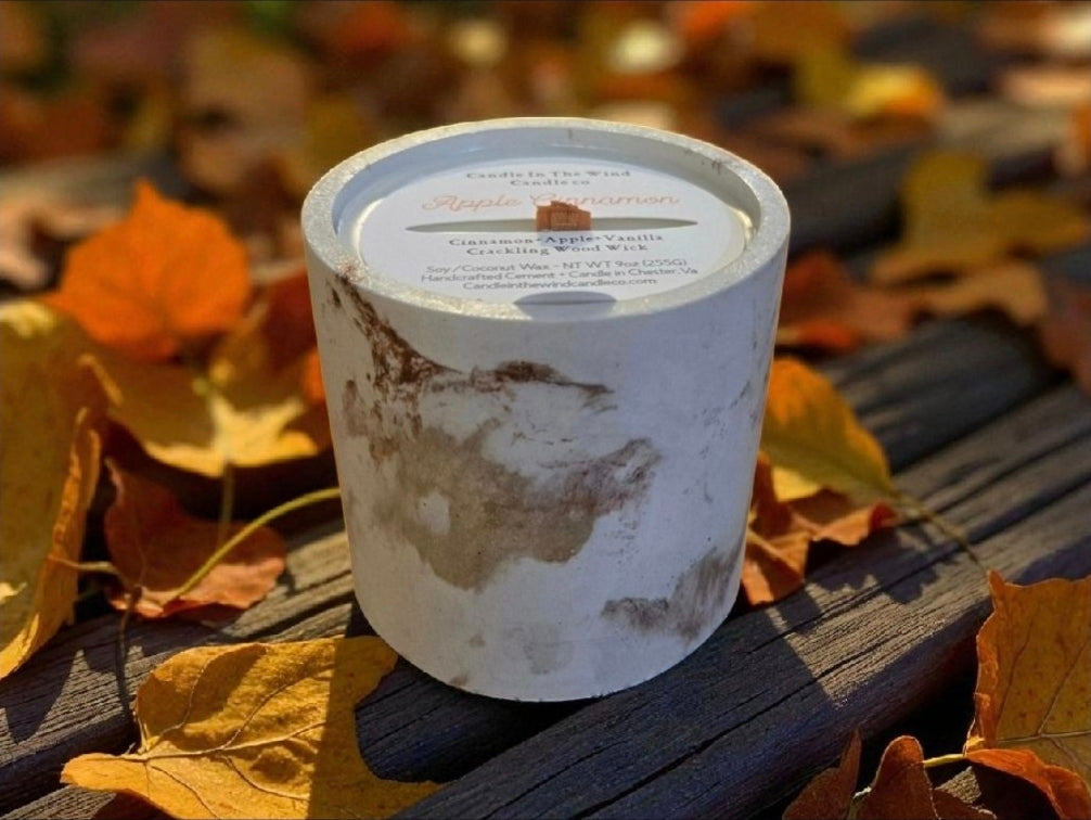 Autumn-inspired Falling Leaves fragrance, featuring notes of apple and citrus a seasonal favorite
