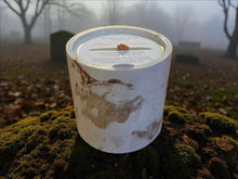 Load image into Gallery viewer, Palo Santo and Sandalwood concrete candle, a soothing blend for relaxation
