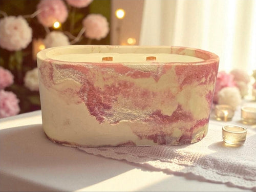Mahogany Teak & Apple Concrete Candle with Woody Fragrance
Handmade concrete candle with mahogany teak and apple fragrance and a unique, textured design