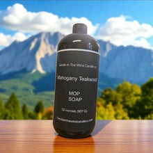 Load image into Gallery viewer, Mahogany Teakwood Highly Scented Mop Soap 32oz.
