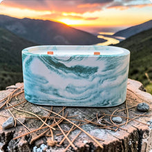 Load image into Gallery viewer, Mahogany Teakwood Concrete Candle with Luxury Woody Fragrance
Handmade concrete candle with mahogany and teakwood fragrance and a unique, textured design
