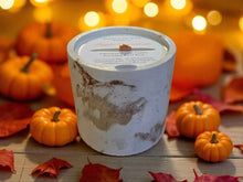 Load image into Gallery viewer, Pumpkin Pecan Waffles Concrete Candle with Fall Fragrance
Handmade concrete candle with pumpkin pecan waffles fragrance and a unique, textured design
