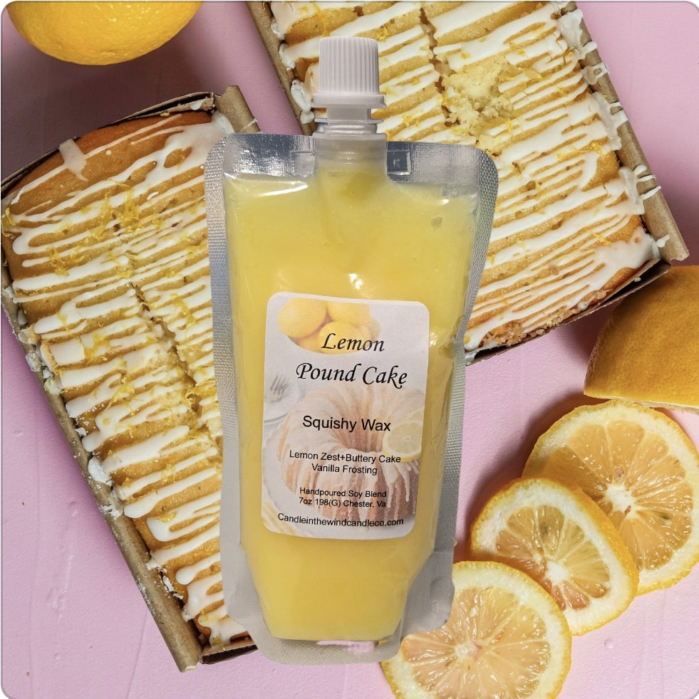 Lemon Pound Cake Squishy Wax Melt Pouch