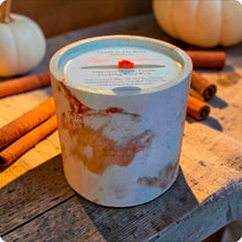 Load image into Gallery viewer, White Pumpkin Maple Crunch Concrete Candle
